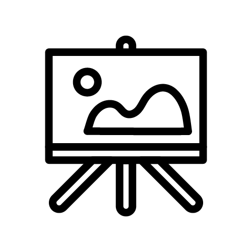 لوحة عرض فني