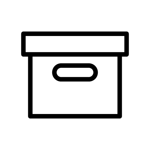 صندوق تخزين كرتوني