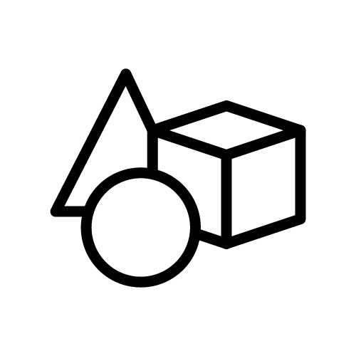 ثلاث أشكال هندسية