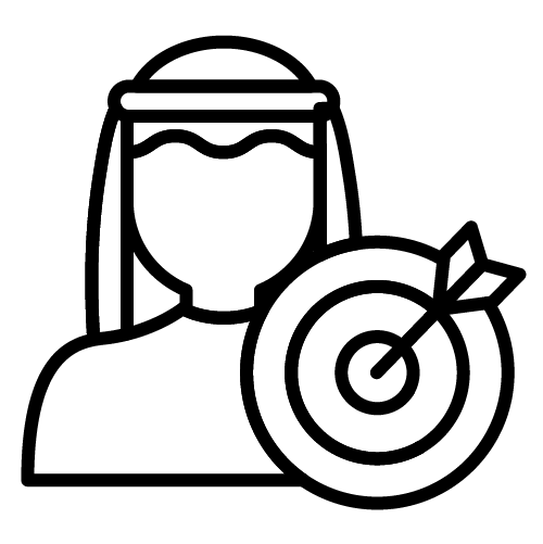 رجل مع هدف