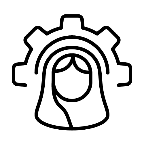 امراة مع ترس