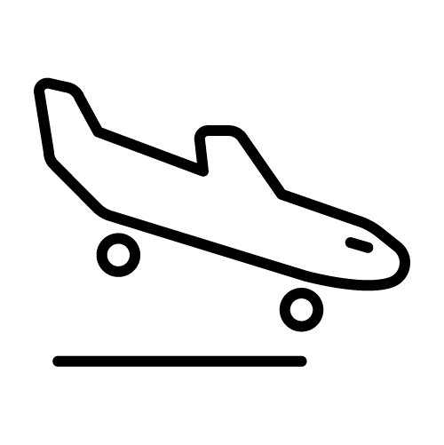 طائرة تهبط