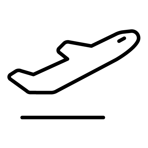طائرة تقلع
