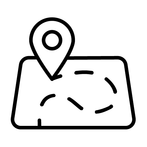خريطة بمؤشر