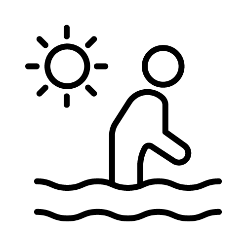 سباحة في الصيف