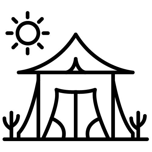 خيمة في الصحراء