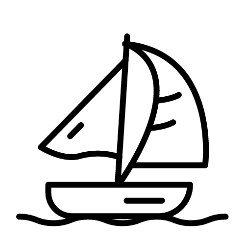 إبحار قارب شراعي