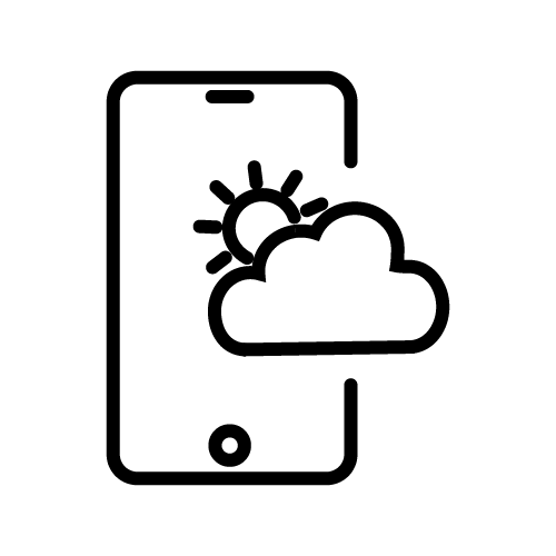 الطقس على الجوال
