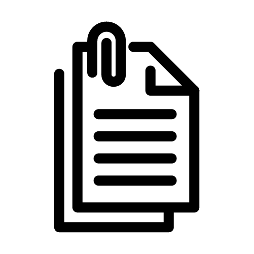 مستند مع مشبك ورقي